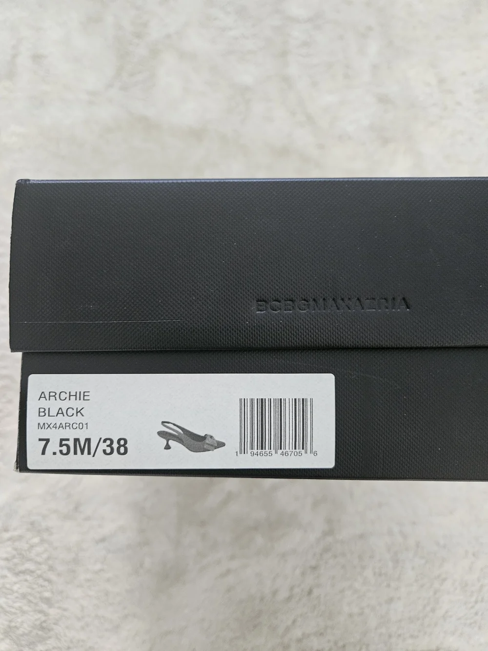 NWT BCBGMaxAzria Size 7.5 Black Crystal Bow Kitten Heel Pumps Preppy Coquette